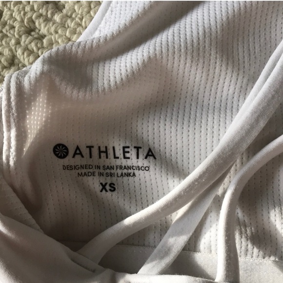 Athleta white XS halter with strappy back - Picture 2 of 3